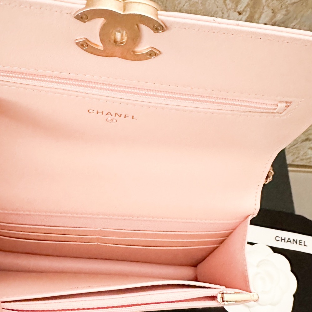 Chanel Calfskin Quilted Perfect Fit Wallet On Chain Crossbody Bag - Picture 8 of 14